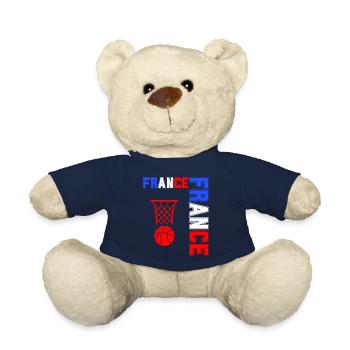 drapeau france cadeau, cadeau france drapeau - Nounours - bleu marine - Devant