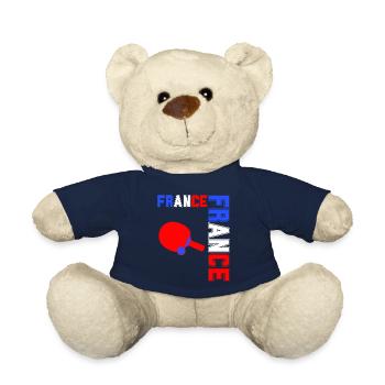 drapeau france cadeau, cadeau france drapeau - Nounours - bleu marine - Devant
