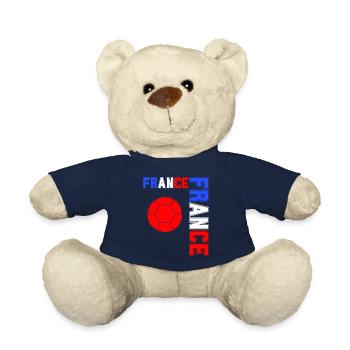 drapeau france cadeau, cadeau france drapeau - Nounours - bleu marine - Devant