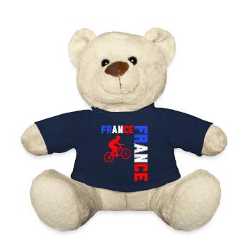 drapeau france cadeau, cadeau france drapeau Vélo - Nounours - bleu marine - Devant