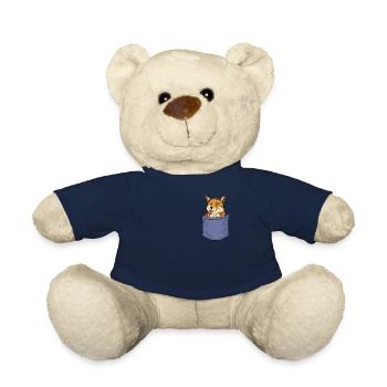 Fuchs Brusttasche Canidae Caninae Rotfuchs Fuchs - Teddy - French Navy - Vorne