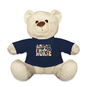 Nursing Students Funny Nurse Quotes - Trust me I'm - Teddy Bear - french navy - Front