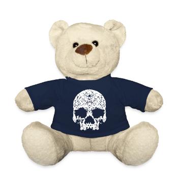 Totenkopf / Skull - Teddy Bear - french navy - Front