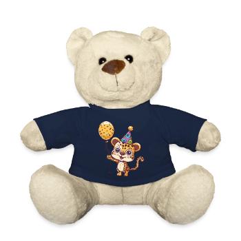 Leopard Geburtstag Comic Niedlich - Teddy - French Navy - Vorne