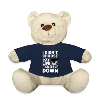 Katzenliebhaber, Dunkler Humor, Frecher, - Teddy - French Navy - Vorne