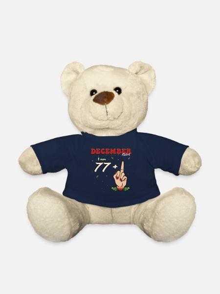 Dezember Mädchen 77 + Mittelfinger | Fetter 78. Platz - Teddy - French Navy