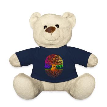 Yggdrasil Nature Musicien Arbre De Vie - Nounours - bleu marine - Devant