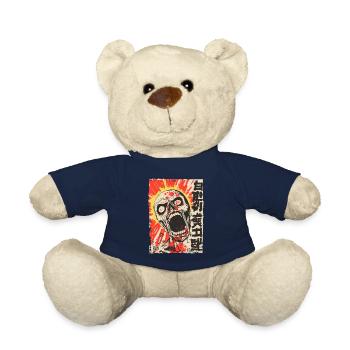 Screaming Japanese skull - Teddy Bear - french navy - Front
