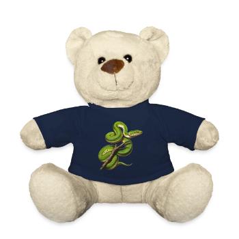 Green Tree Python Snakes Lover Terrarium - Teddy Bear - french navy - Front
