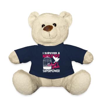 I Have a Narcissistic Superpower Divorce - Teddy Bear - french navy - Front