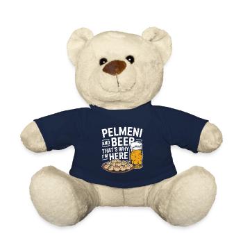 Pelmeni Russian Cuisine - Teddy Bear - french navy - Front