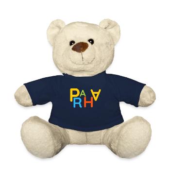 Colorful Prague T-Shirt Souvenir - Teddy Bear - french navy - Front