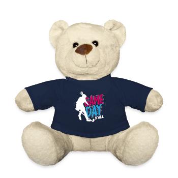 Game Day Hockey Player Game Day Y'all - Teddy Bear - french navy - Front