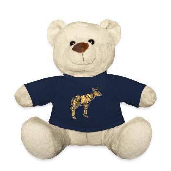 Okapi Geometric - Teddy Bear - french navy - Front