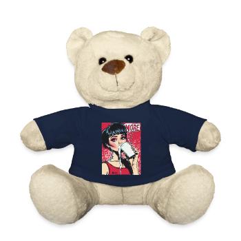 Eine Frau trinkt mehr Milch - Teddy - French Navy - Vorne