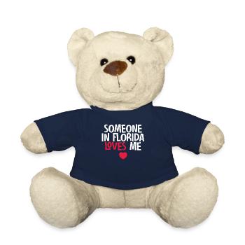 Someone In Florida Loves Me - Teddy Bear - french navy - Front