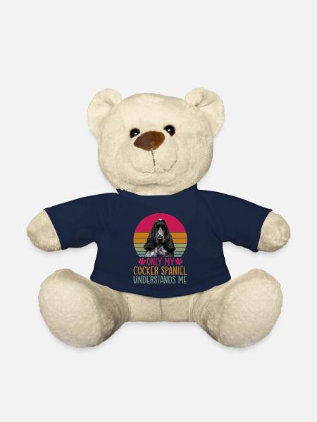 Cocker Spaniel Gifts - Teddy Bear - french navy