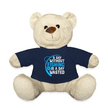 Fishing - A Day Without Fishing is a day - Teddy Bear - french navy - Front