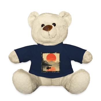 Japan boat the silence at the lake at sunset - Teddy Bear - french navy - Front