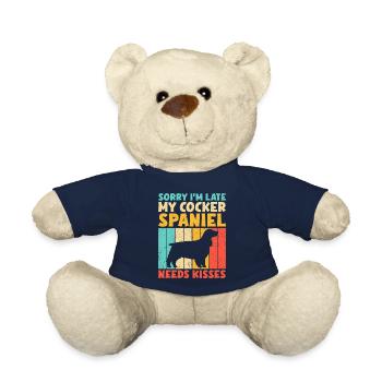 Cadeaux Cocker Spaniel - Nounours - bleu marine - Devant
