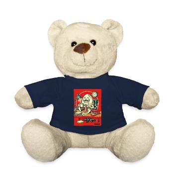 Müdes Büro-Ei mit Kaffee - Teddy - French Navy - Vorne