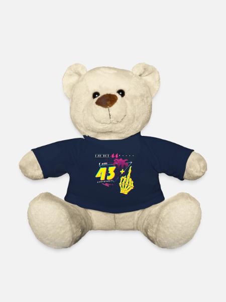 Retro 1981 Style - Ich bin nicht 44, ich bin 43 + Mitte - Teddy - French Navy