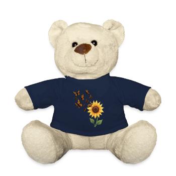 Papillon monarque Illustration graphique - Nounours - bleu marine - Devant