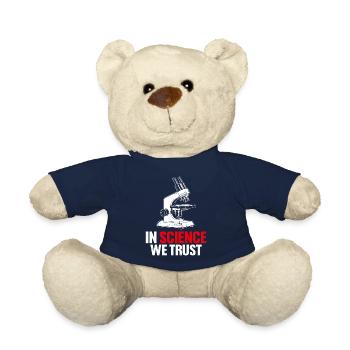In Science We Trust Funny Science Lab Scientist - Teddy Bear - french navy - Front