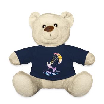 Kitesurf Océan Wave Surf Kiteboarder - Nounours - bleu marine - Devant