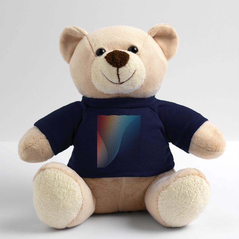 abstract geometric pattern spiral wave Teddy Bear