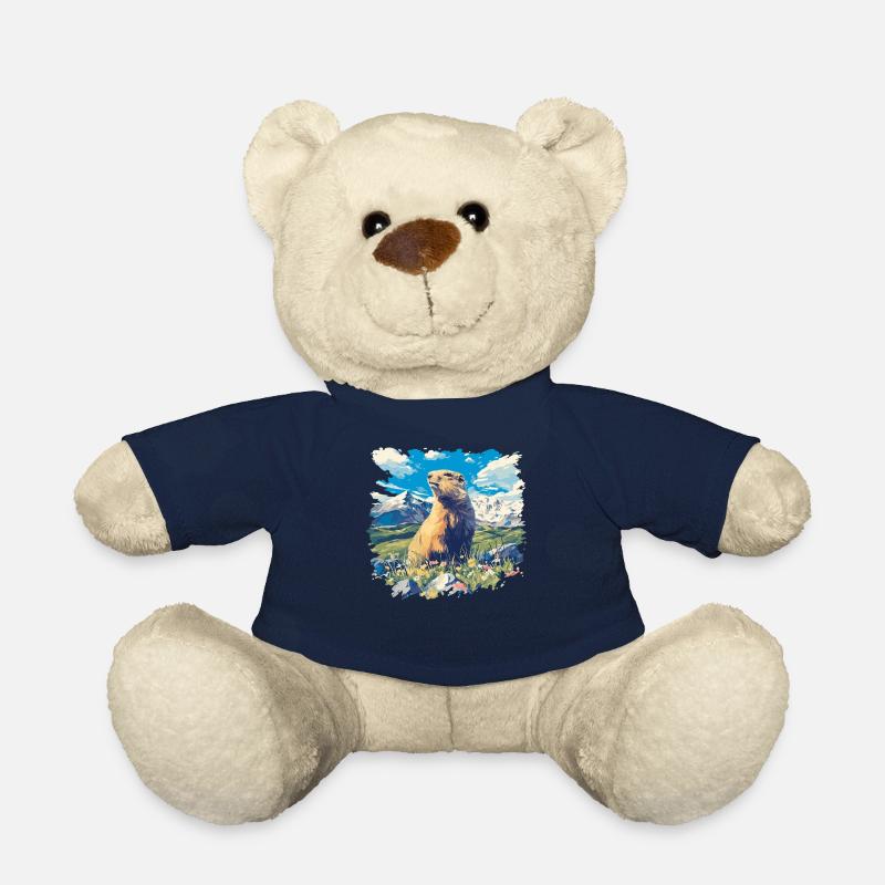 Marmottes Marmottes - Nounours - bleu marine