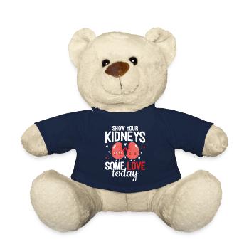 Montrez à vos reins un peu d’amour ruban vert drôle - Nounours - bleu marine - Devant