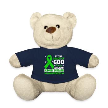 Durch die Gnade Gottes bin ich ein Überlebender Green Ribbon - Teddy - French Navy - Vorne