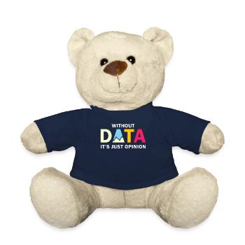 Funny Data Enthusiast Design - Teddy Bear - french navy - Front