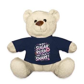 I’m on a sugar rush; don’t ask me to share! - Teddy Bear - french navy - Front