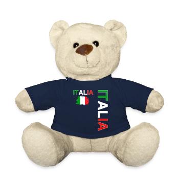 ITALY team supporter football - Teddy Bear - french navy - Front