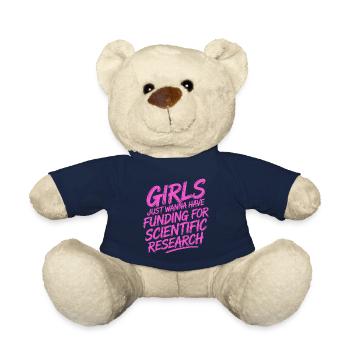 Mädchen Wollen Nur Mittel Für Die Wissenschaft - Teddy - French Navy - Vorne