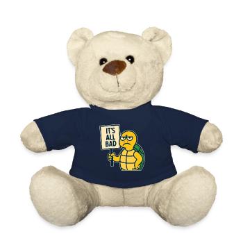 Bad mood turtle: Everything is bad - Teddy Bear - french navy - Front
