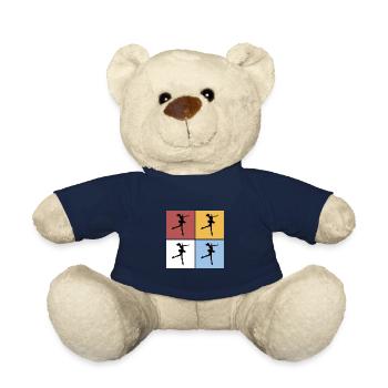 Quadrate Figure Skating Eiskunstlauf Sport Hobby - Teddy - French Navy - Vorne