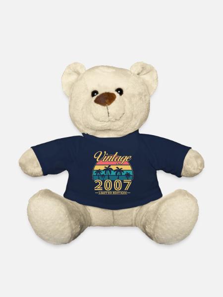 2007 Vintage Retro Cadeau D’anniversaire - Nounours - bleu marine