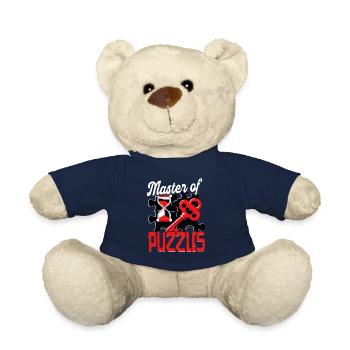 Escape Room Master Of Puzzles - Teddy Bear - french navy - Front