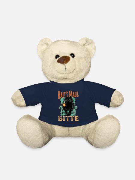 Halt’s Maul Bitte – Coole Vintage Katze mit Spruch - Teddy - French Navy