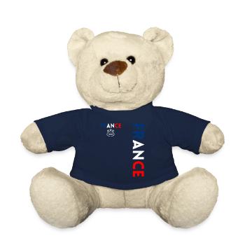 Rugby Player Fan Rugby Supporter Rugby France - Teddy Bear - french navy - Front