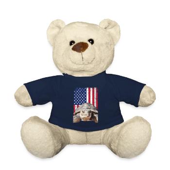 Some best friends never say a word, Sulcata - Teddy Bear - french navy - Front