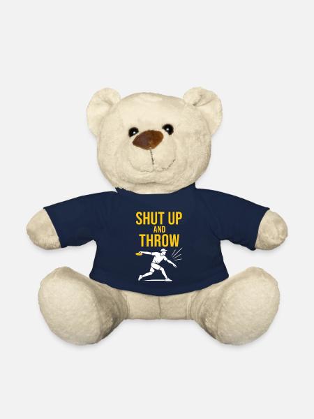 Discgolf-trener-skjorte-golfinstruktør-frisbee - Teddybjørn - navy