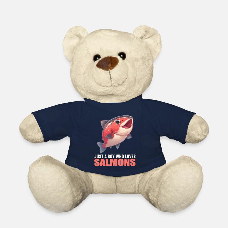 Saumon Saumon - Nounours - bleu marine