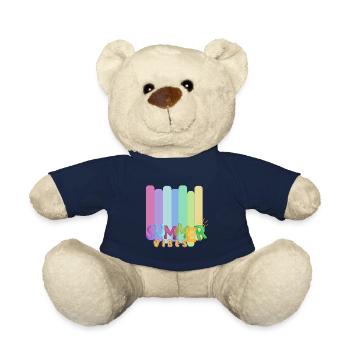 Summer Vibes Only | Tropical Beach T-Shirt - Nounours - bleu marine - Devant