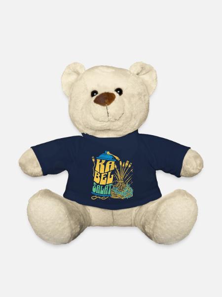 Cable clutter as an artistic skill - Teddy Bear - french navy