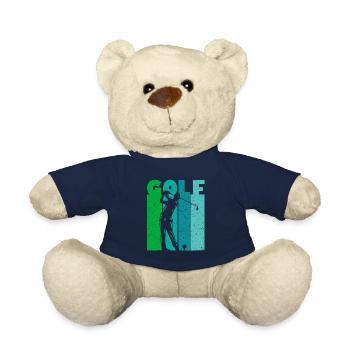 Golf Golfer Tee-Off Männer Jungen Vintage - Teddy - French Navy - Vorne