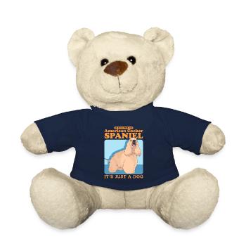 Cocker américain Spaniel chien cadeau - Nounours - bleu marine - Devant